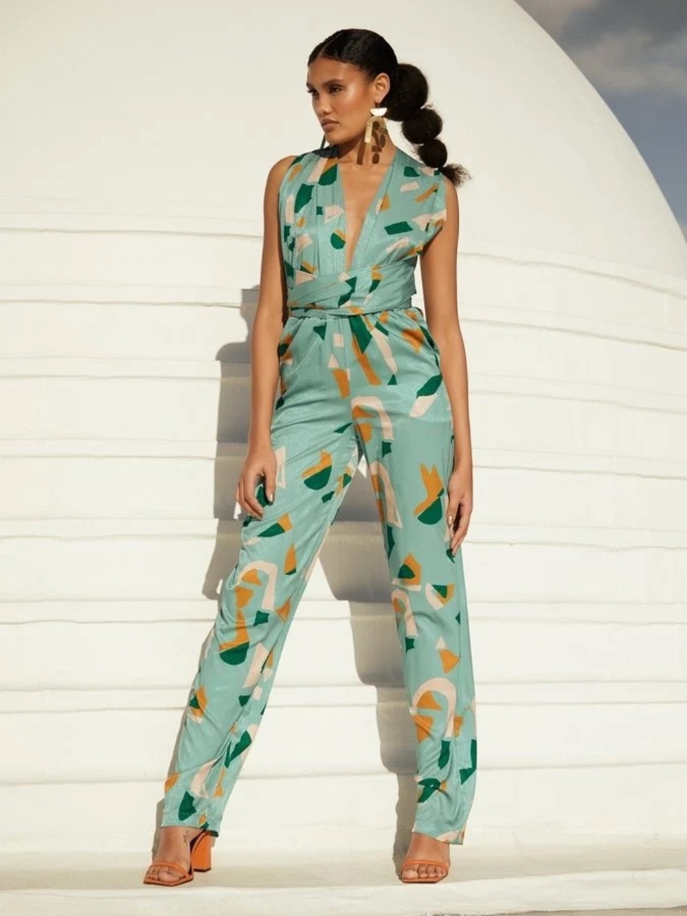 Diarrablu Umy Saly Vert Convertible Wrap Jumpsuit
